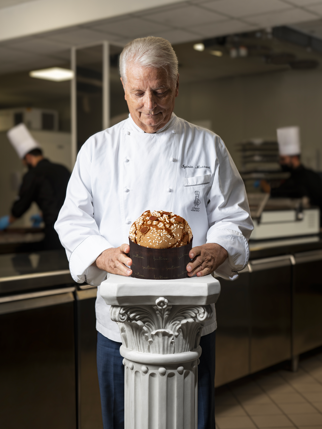 Panettone di Iginio Massari Alta Pasticceria: vista insieme al Maestro Iginio Massari 